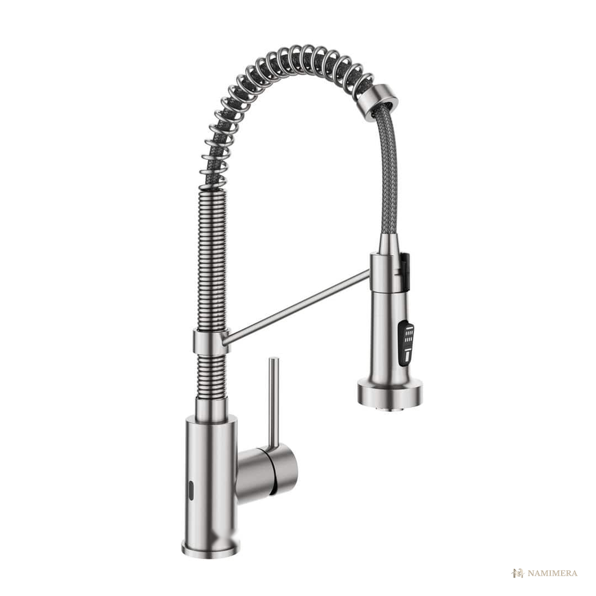 Namimera Commercial-Style Touchless Pull-Down Kitchen Faucet, 1.8 GPM, Stainless - front view