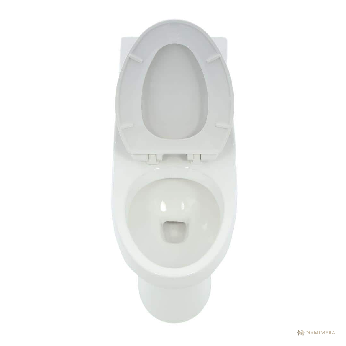 Namimera One-Piece Elongated Dual-Flush Toilet, 1.1/1.6 GPF, 12 in. Rough-In, White - product view
