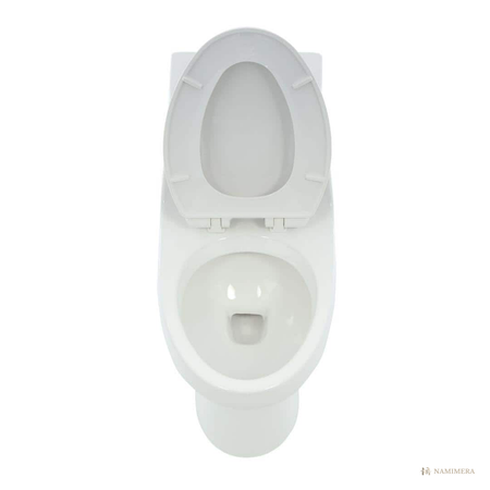 Namimera One-Piece Elongated Dual-Flush Toilet, 1.1/1.6 GPF, 12 in. Rough-In, White - product view