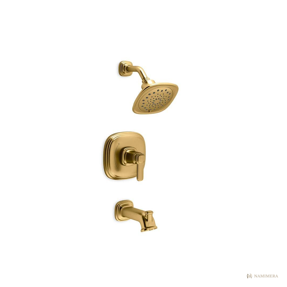 Namimera Single-Handle 3-Spray Tub and Shower Faucet with Valve, 1.75 GPM, Polished Chrome - bg finish