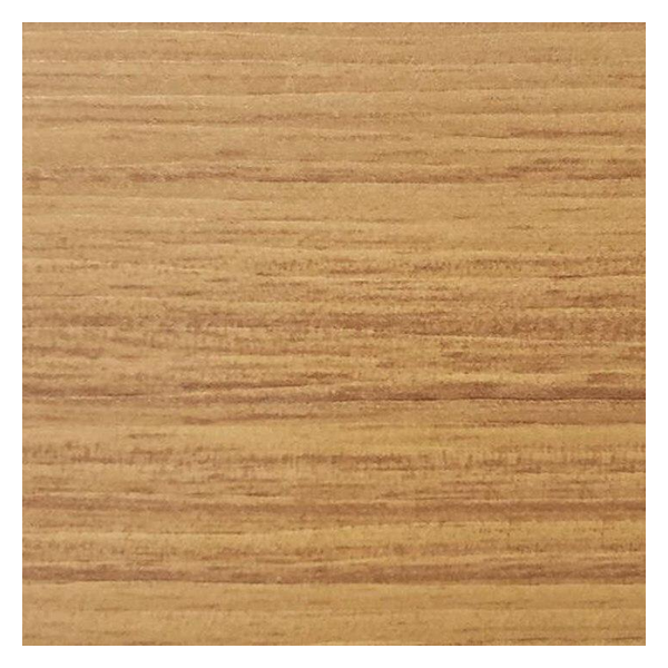 Vanguard Shade 2 in. Designer Routeless Faux Wood Blind, Custom Cut Width - Golden Pecan colorway swatch