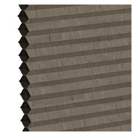 Vanguard Shade 9/16 in. Single Cell Cordless Cellular Shade, Blackout, Custom Cut - Graphite colorway swatch