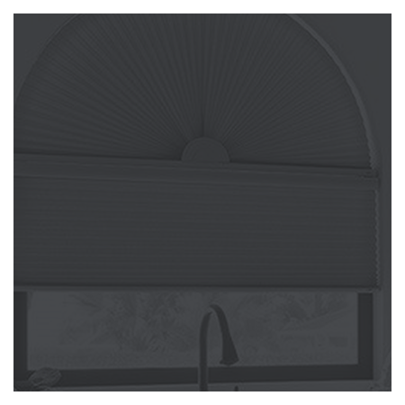 Vanguard Shade Cellular Arch Shade, Fixed, Custom - Graphite colorway swatch