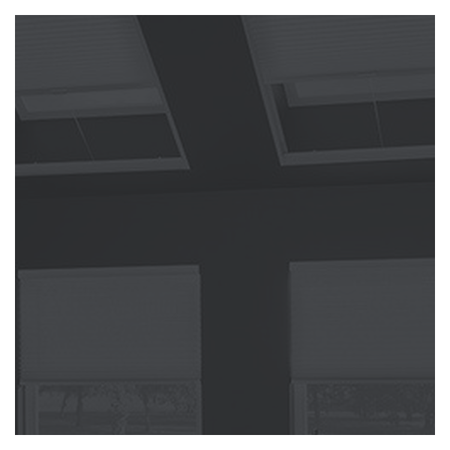Vanguard Shade Skylight Cellular Shade, Light Filtering, Custom Cut - Graphite colorway swatch