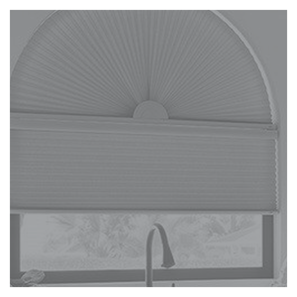 Vanguard Shade Cellular Arch Shade, Fixed, Custom - Gray colorway swatch