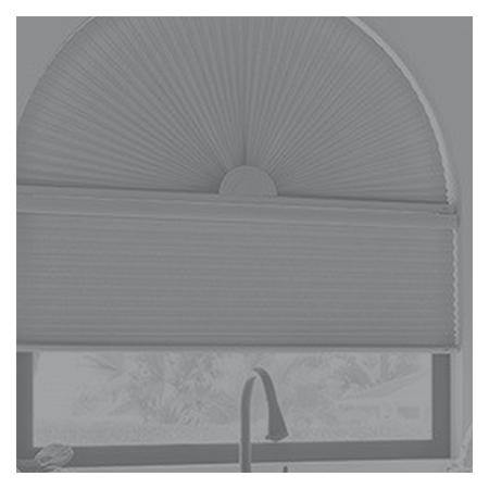 Vanguard Shade Cellular Arch Shade, Fixed, Custom - Gray colorway swatch