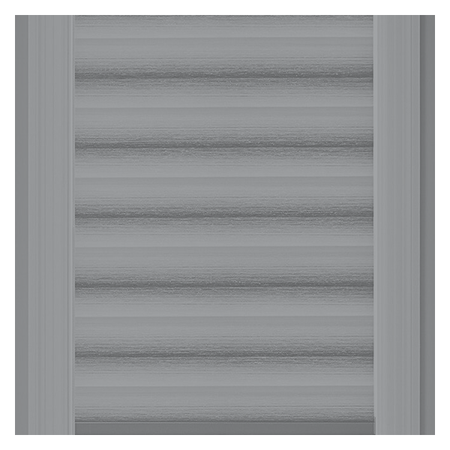 Vanguard Shade Motorized Zebra Shade, Rechargeable, Custom Cut - Gray colorway swatch