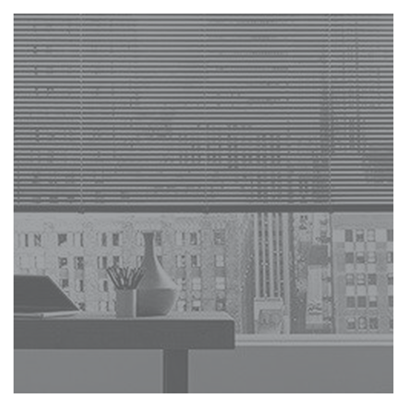 Vanguard Shade 1 in. Cordless Aluminum Mini Blind, Custom Cut Width - Gray colorway swatch