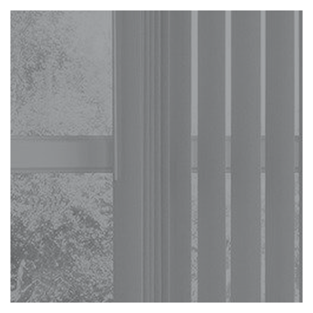 Vanguard Shade 3.5 in. PVC Vertical Blind Kit, Sliding Door, Custom Cut - Gray colorway swatch
