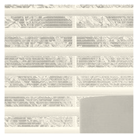 Vanguard Shade Horizontal Sheer Shade, Room Darkening, Custom Cut - Ivory colorway swatch