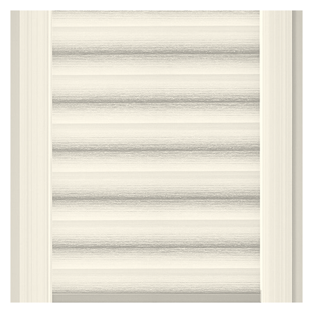Vanguard Shade Motorized Zebra Shade, Rechargeable, Custom Cut - Ivory colorway swatch