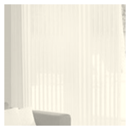 Vanguard Shade Sheer Vertical Shade, Light Filtering, Custom Cut - Ivory colorway swatch