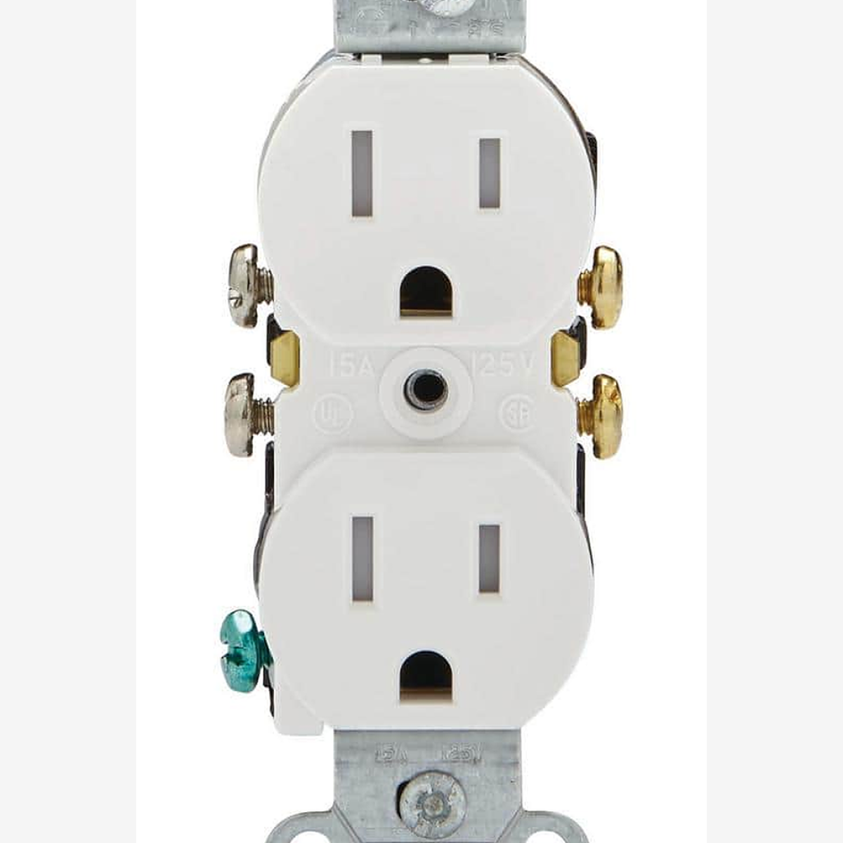Light Archon Crestline 15A Duplex Outlet 10-Pack - angle view