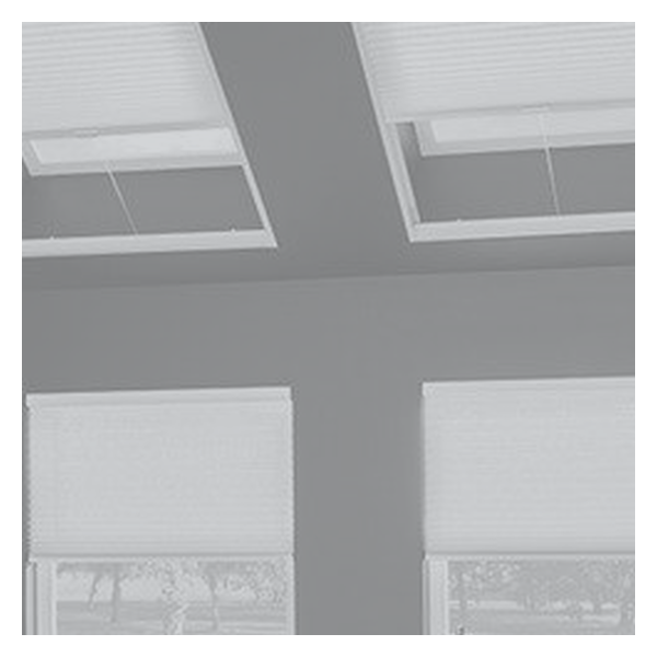 Vanguard Shade Skylight Cellular Shade, Light Filtering, Custom Cut - Light Gray colorway swatch