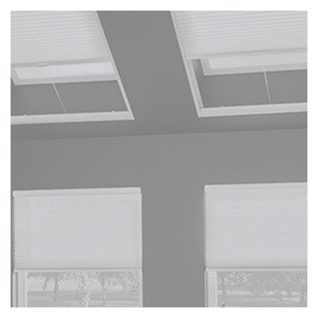 Vanguard Shade Skylight Cellular Shade, Light Filtering, Custom Cut - Light Gray colorway swatch