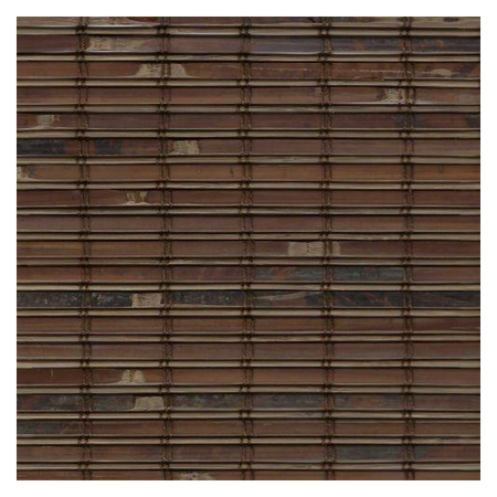 Vanguard Shade Woven Wood Shade, Natural Bamboo, Custom Cut - Malay Walnut colorway swatch