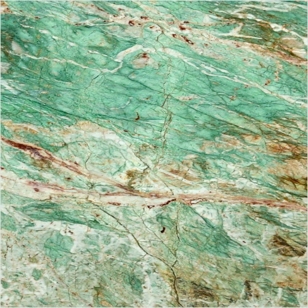 Prezio Stone Amazon Green Quartzite Slab Program - mat finish swatch