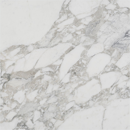 Prezio Stone Arabescato White Marble Slab Program - mat finish swatch