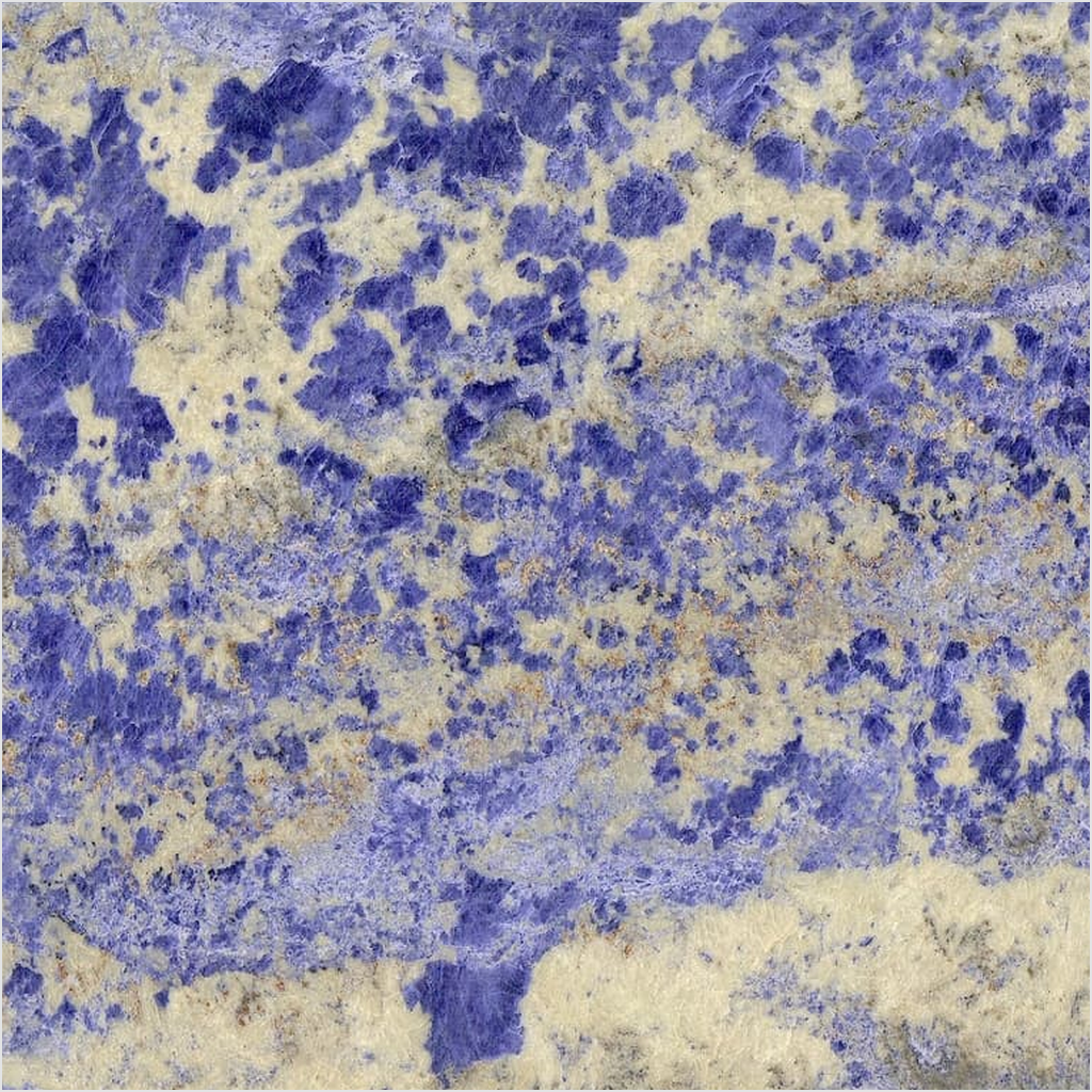 Prezio Stone Sodalite Royal Blue Granite Slab Program - mat finish swatch