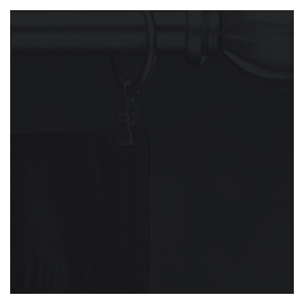 Vanguard Shade 1 in. Adjustable Metal Drapery Rod Set, Stock Lengths - Matte Black colorway swatch