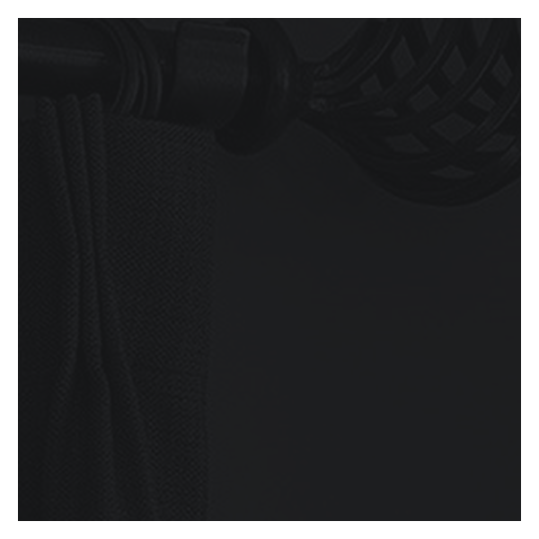 Vanguard Shade 1 in. Wrought Iron Drapery Rod, Custom Length - Matte Black colorway swatch
