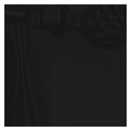 Vanguard Shade 1 in. Wrought Iron Drapery Rod, Custom Length - Matte Black colorway swatch