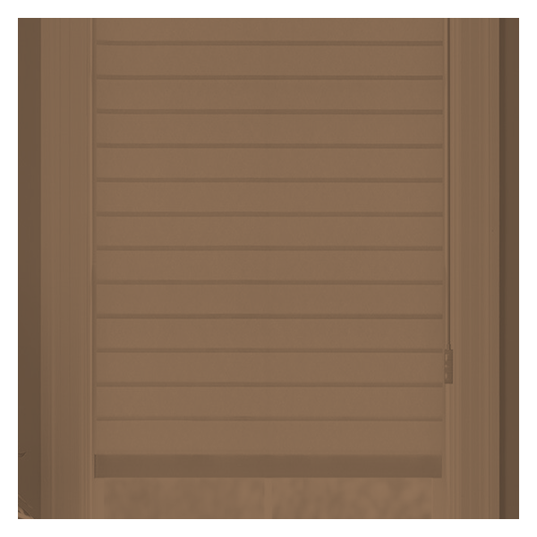 Vanguard Shade Horizontal Sheer Shade, Light Filtering, Custom Cut - Mocha colorway swatch