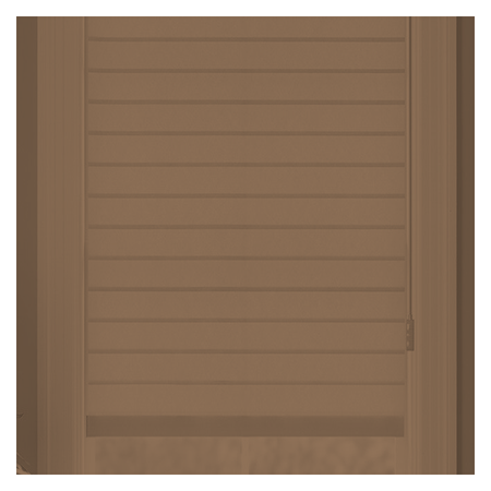 Vanguard Shade Horizontal Sheer Shade, Light Filtering, Custom Cut - Mocha colorway swatch