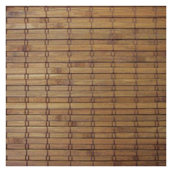 Vanguard Shade Cordless Woven Wood Shade, Natural Bamboo, Custom Cut - Montego Bark colorway swatch