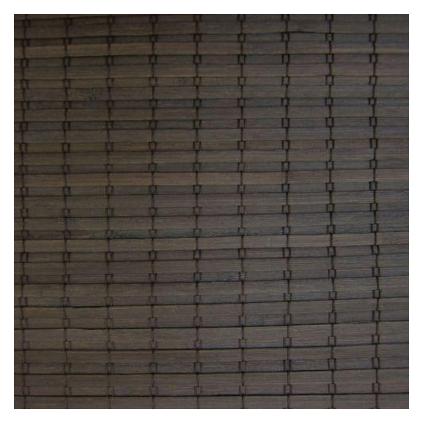 Vanguard Shade Cordless Woven Wood Shade, Natural Bamboo, Custom Cut - Montego Java colorway swatch
