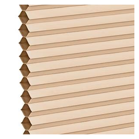 Vanguard Shade Motorized Cellular Shade, Rechargeable, Custom Cut - Oat Milk colorway swatch