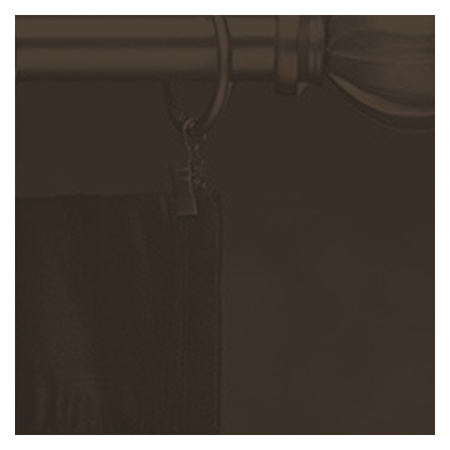 Vanguard Shade 1 in. Adjustable Metal Drapery Rod Set, Stock Lengths - Oil Rubbed Bronze colorway swatch