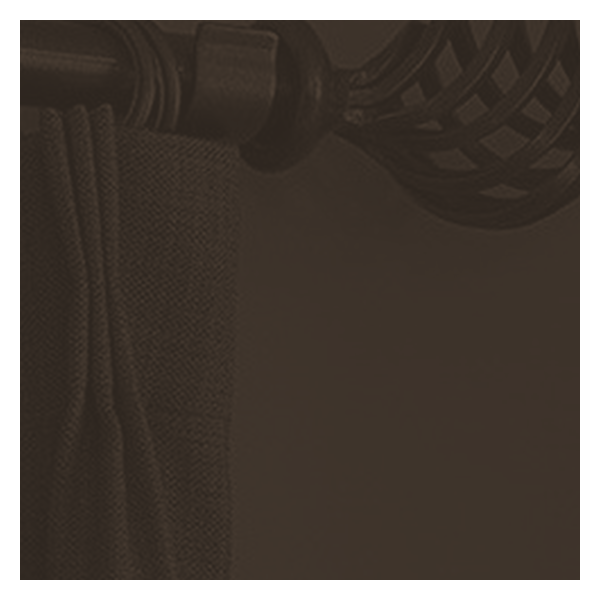 Vanguard Shade 1 in. Wrought Iron Drapery Rod, Custom Length - Oil Rubbed Bronze colorway swatch