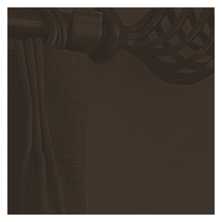 Vanguard Shade 1 in. Wrought Iron Drapery Rod, Custom Length - Oil Rubbed Bronze colorway swatch