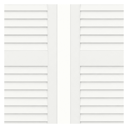 Vanguard Shade Louvered Vinyl Exterior Shutter Pair, Stock Heights - Paintable colorway swatch