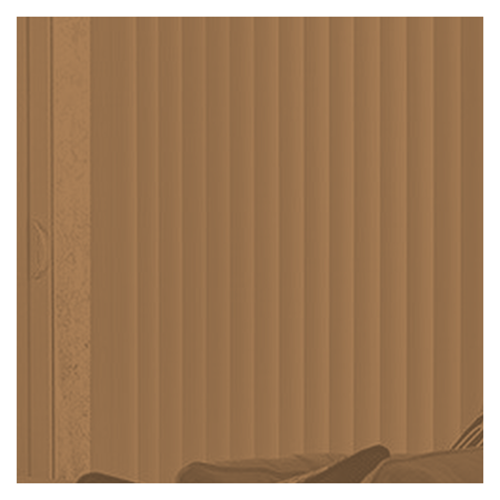 Vanguard Shade Wood Cornice, Custom Width - Pecan colorway swatch