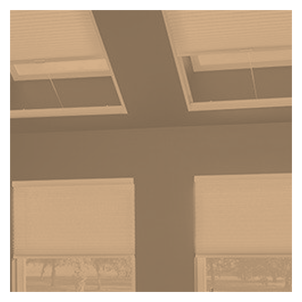 Vanguard Shade Skylight Cellular Shade, Light Filtering, Custom Cut - Praline colorway swatch