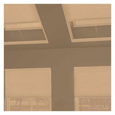 Vanguard Shade Skylight Cellular Shade, Light Filtering, Custom Cut - Praline colorway swatch