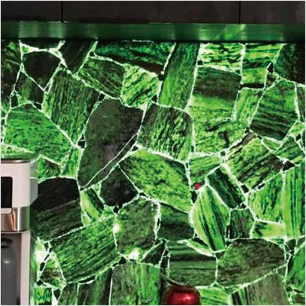Prezio Stone Red Emerald Gemstone Surface Program - red finish swatch