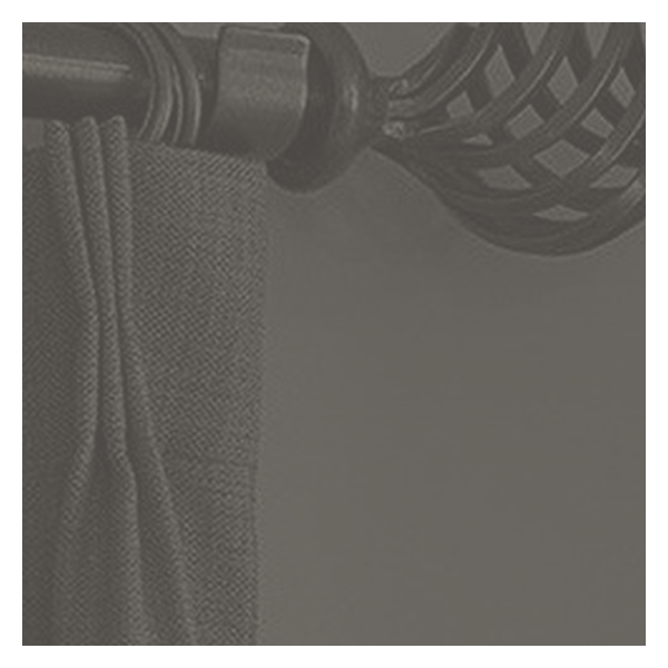 Vanguard Shade 1 in. Wrought Iron Drapery Rod, Custom Length - Rustic Pewter colorway swatch