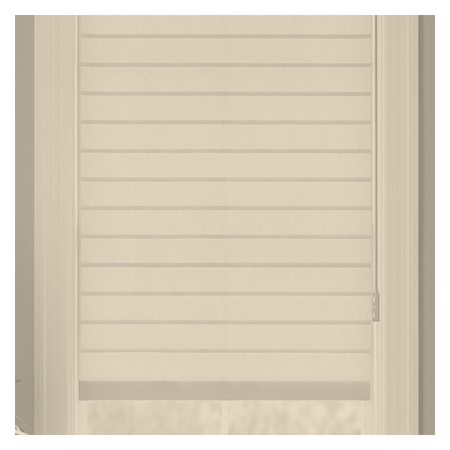 Vanguard Shade Horizontal Sheer Shade, Light Filtering, Custom Cut - Sand colorway swatch