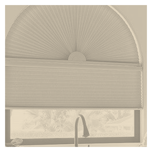 Vanguard Shade Cellular Arch Shade, Fixed, Custom - Sand colorway swatch