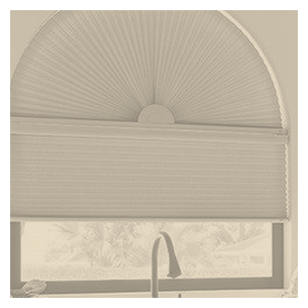 Vanguard Shade Cellular Arch Shade, Fixed, Custom - Sand colorway swatch