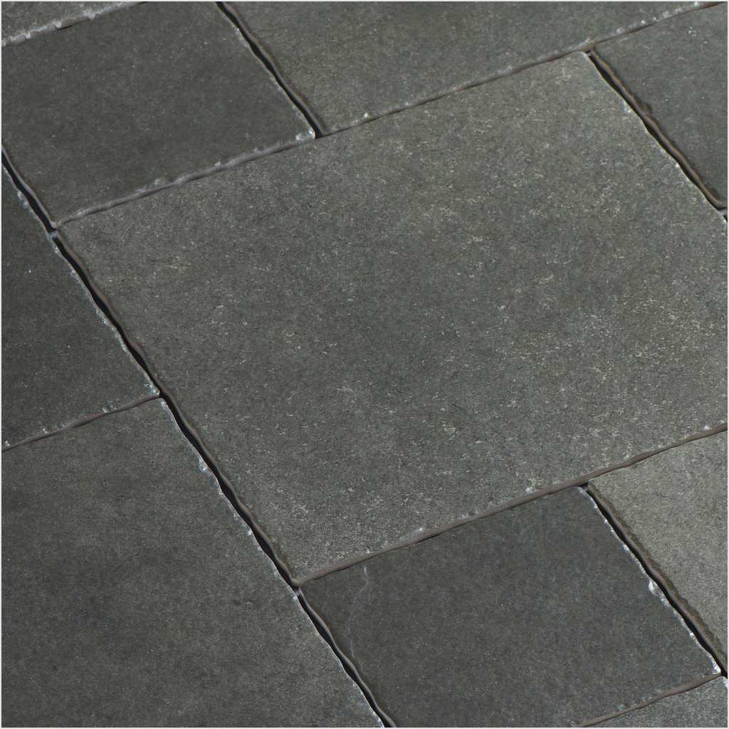 Prezio Stone Louvre Grey Limestone Look Porcelain Tile, Modular Set - set finish swatch