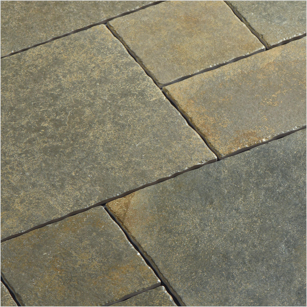 Prezio Stone Parisian Moments Limestone Look Porcelain Tile, Modular Set - set finish swatch