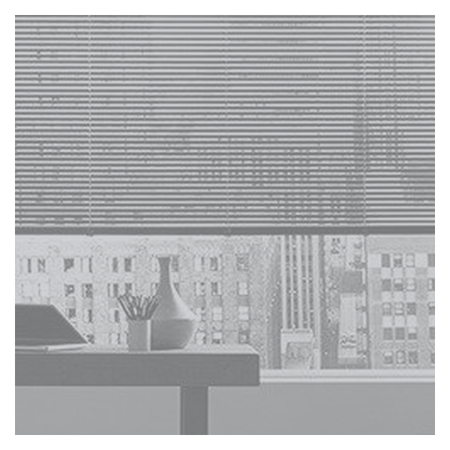 Vanguard Shade 1 in. Cordless Aluminum Mini Blind, Custom Cut Width - Silver colorway swatch