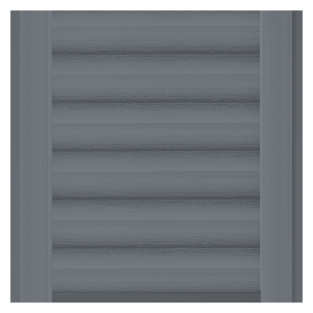 Vanguard Shade Motorized Zebra Shade, Rechargeable, Custom Cut - Slate colorway swatch