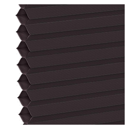 Vanguard Shade Top Down Bottom Up Cordless Cellular Shade, Blackout, Custom Cut - Smoky Black colorway swatch