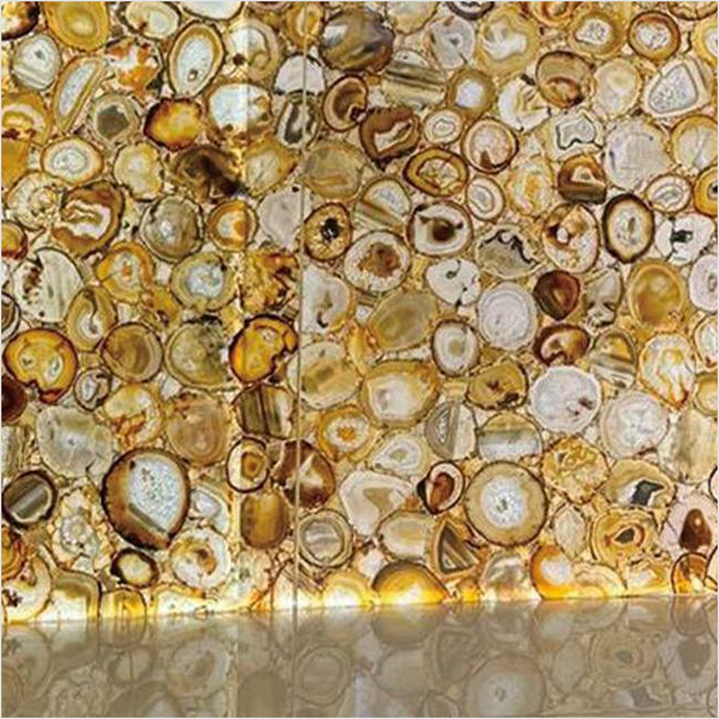 Prezio Stone Agate Gemstone Surface Program - ssy finish swatch