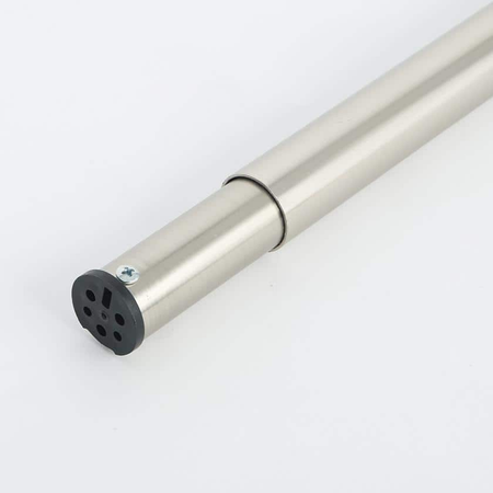 Vista Closet 48 in. to 72 in. Adjustable Steel Closet Rod - brushed nickel finish swatch